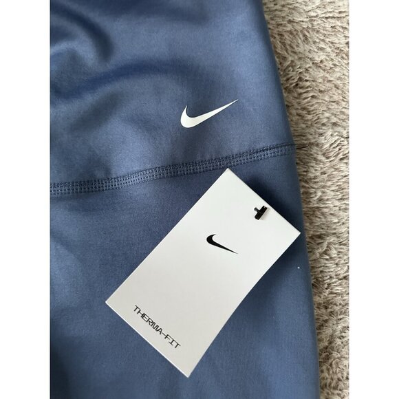 Nike Women's Leggings Therma-FIT Sz M Diffused Blue Style FB5703-491 New - Picture 7 of 16
